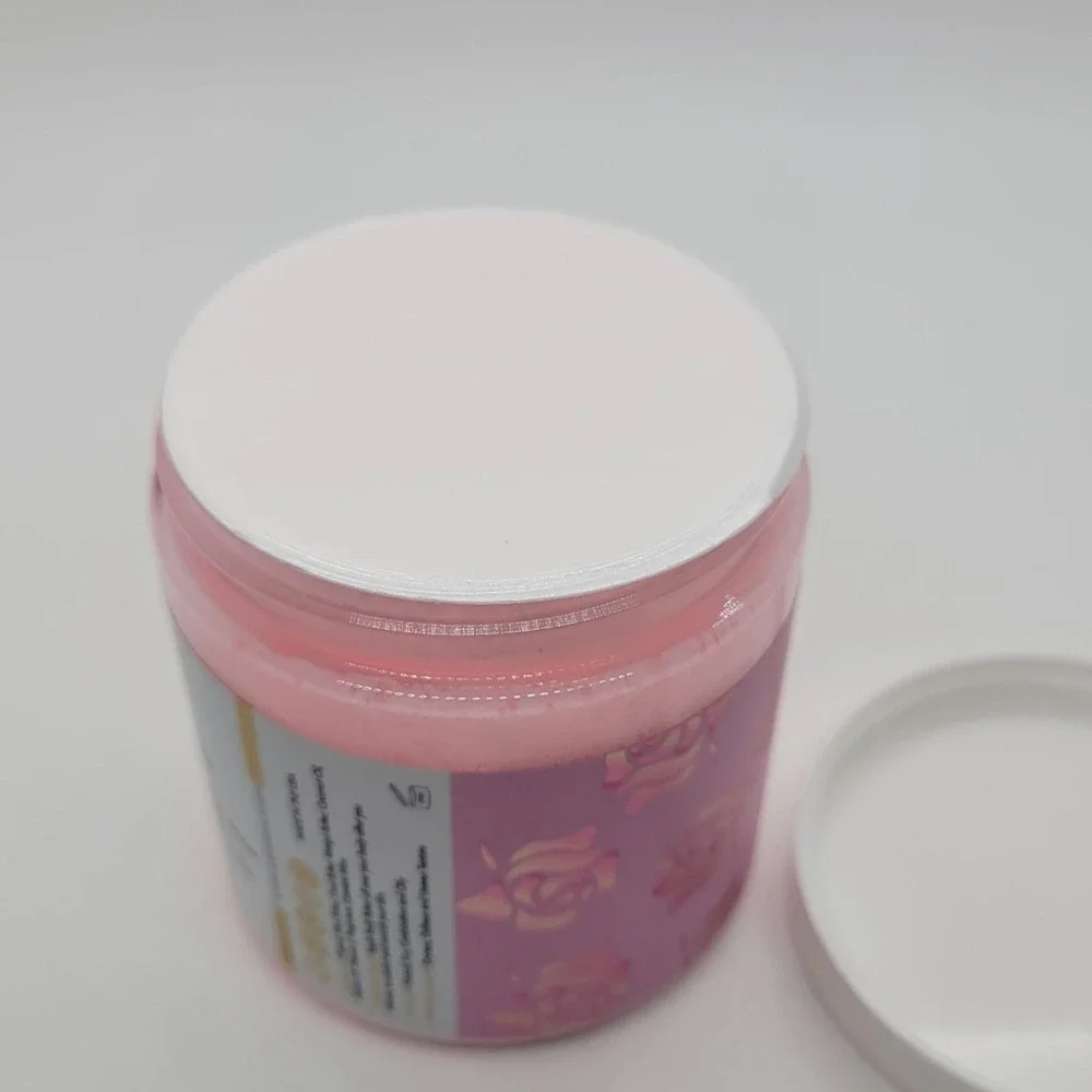 Aminnah Rose Whipped Body Butter‎ 8oz Coconut Oil Shea Butter Vitamin E Pink